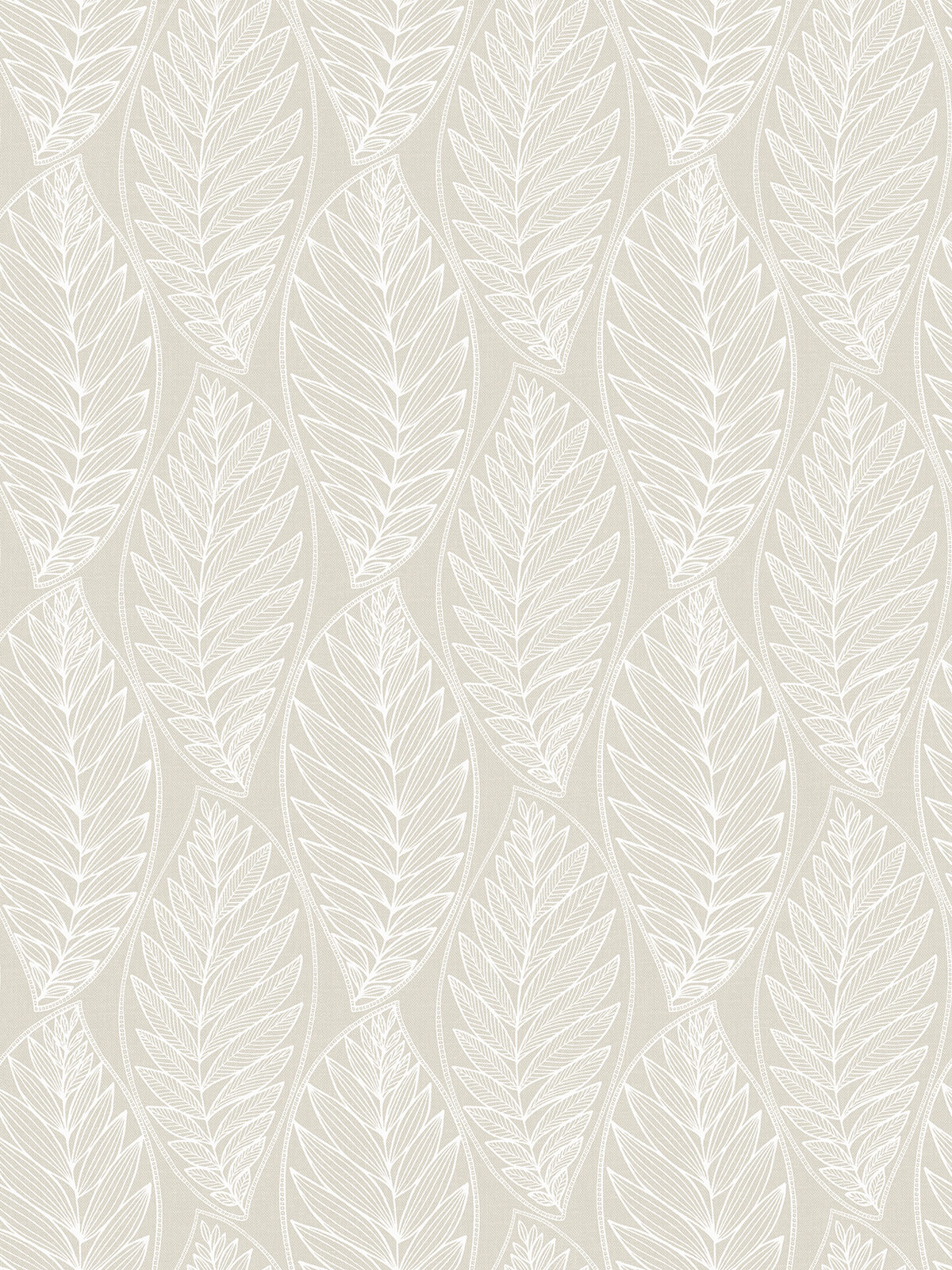 Seabrook Summer House Kira Leaf Husk Wallpaper Sample - Pebble
