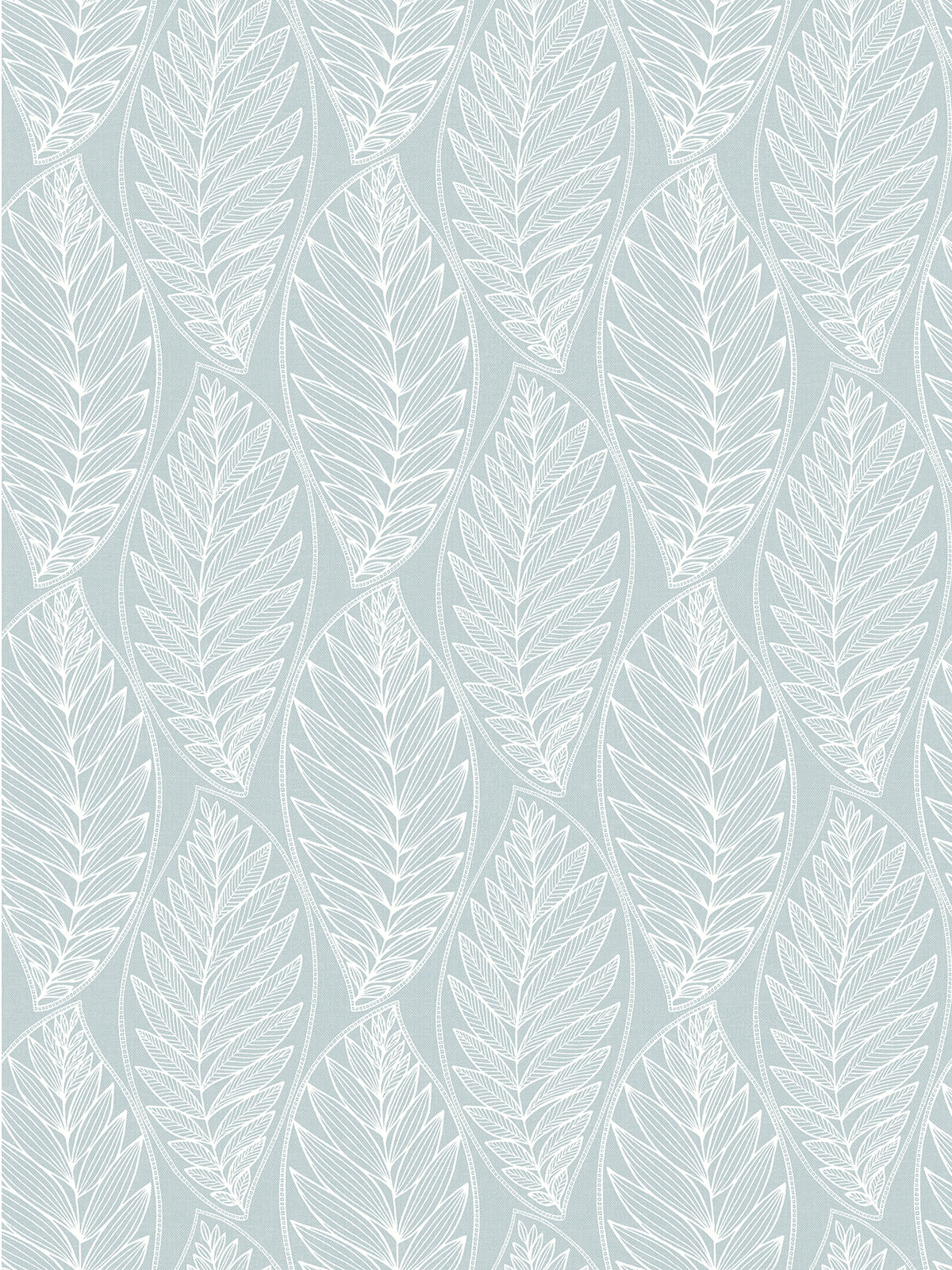 Seabrook Summer House Kira Leaf Husk Wallpaper Sample - Cape Blue