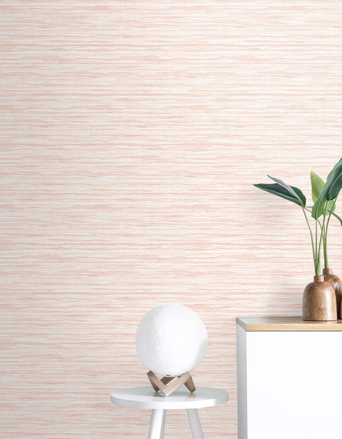 Seabrook Summer House Skye Wave Stringcloth Wallpaper - Sunrise Sky
