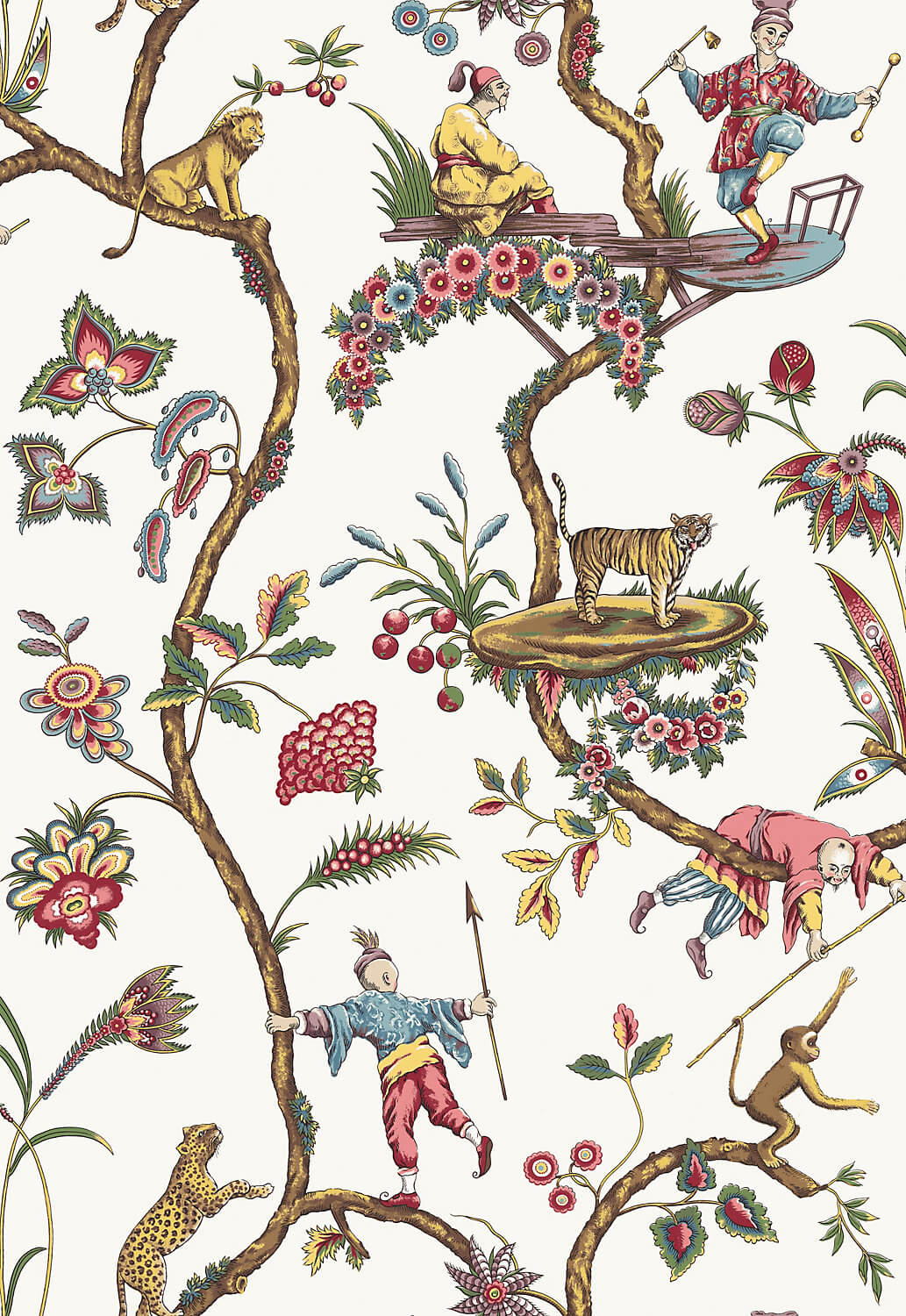 Scalamandre Chinoise Exotique - White