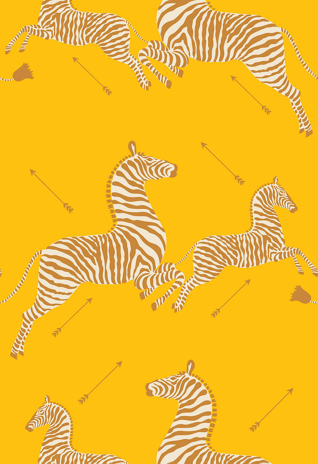 Scalamandre Zebras Collection Zebras Wallpaper - Zanzibar Gold