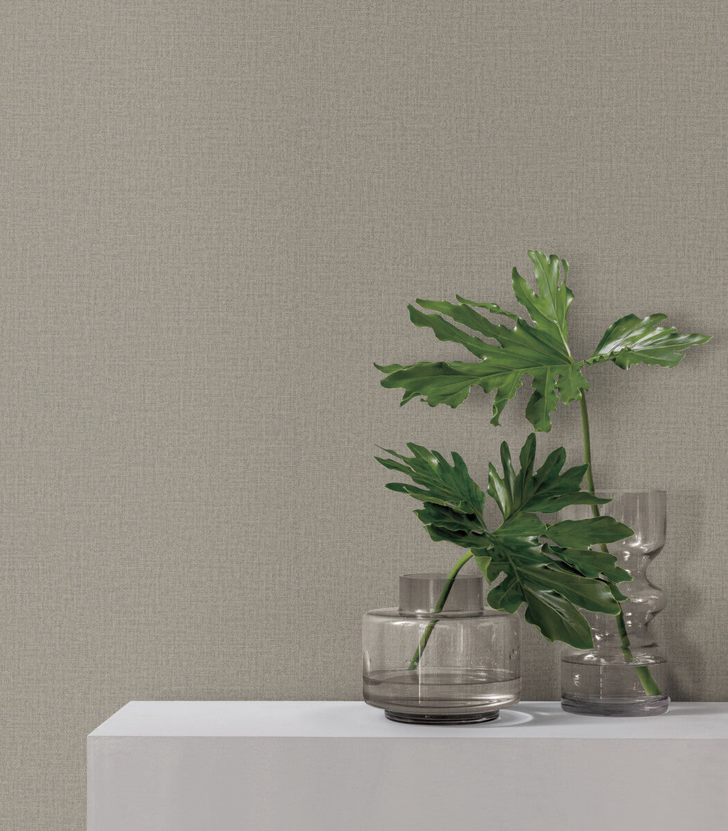York Artistic Abstracts Su Tela Wallpaper - Warm Gray