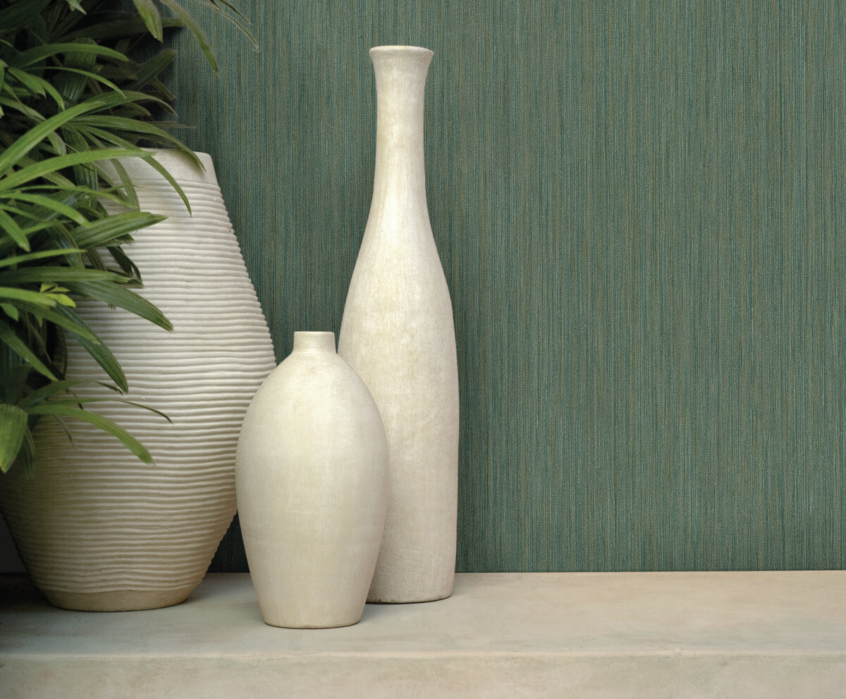 York Signature Textures Soft Rain Wallpaper - Teal