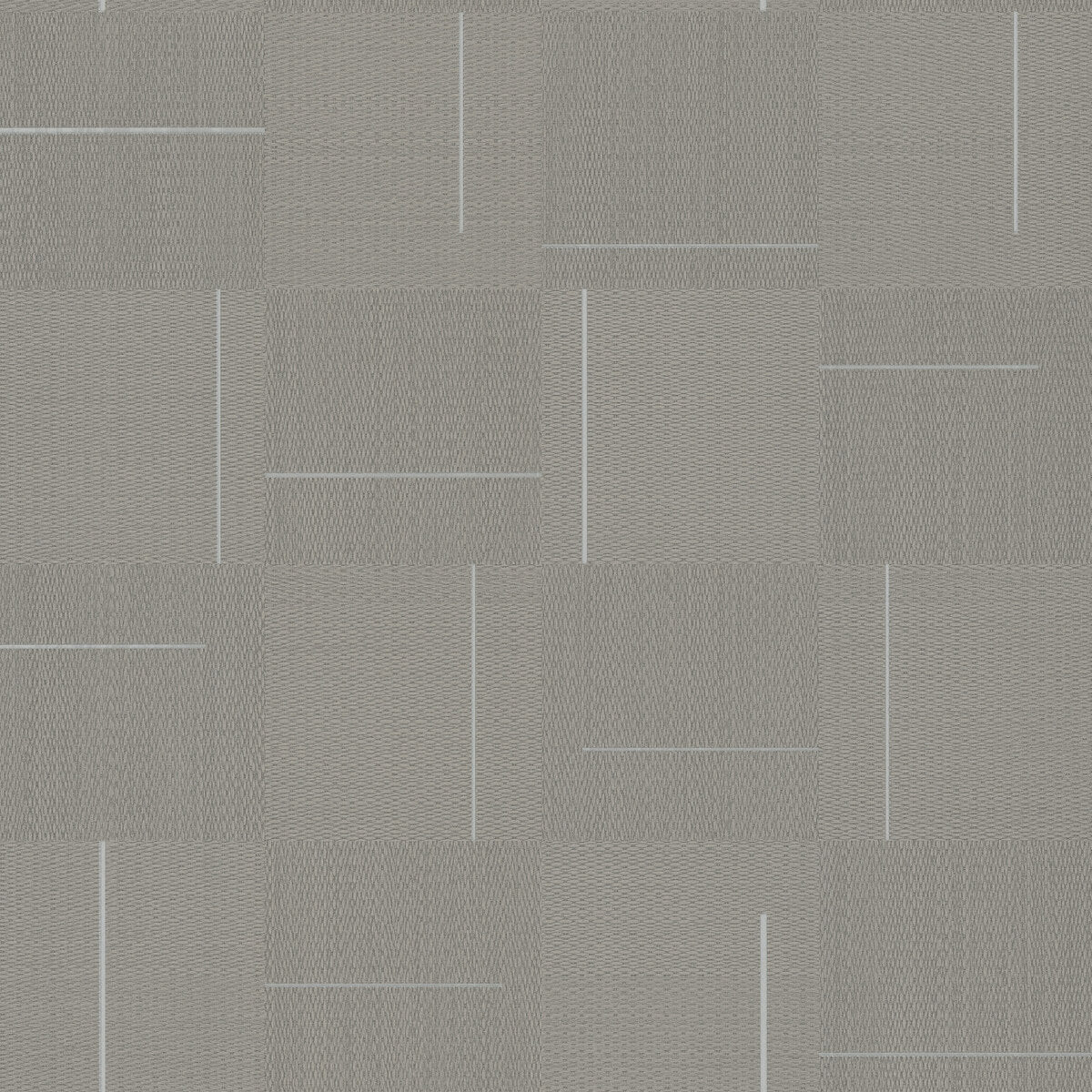 York Signature Textures Geo Block Weave Wallpaper - Taupe