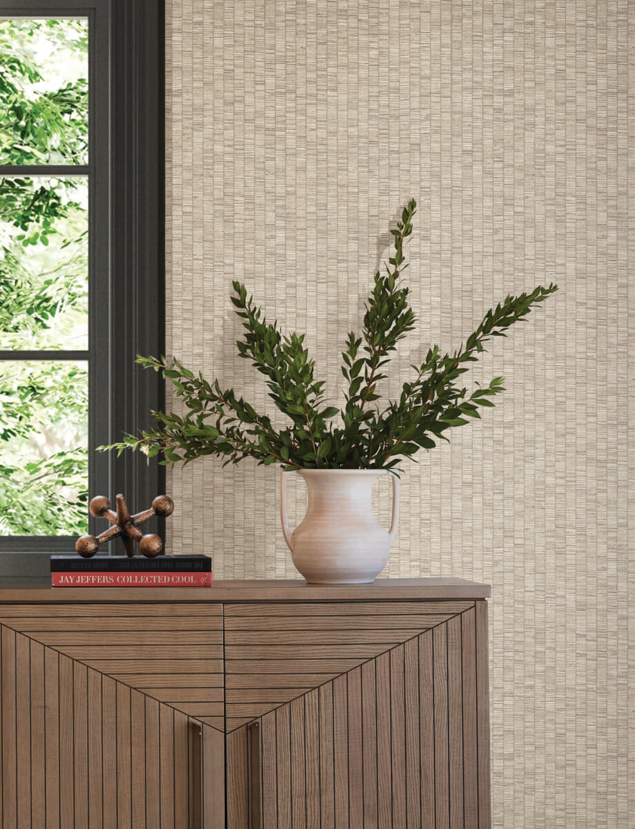 York Montecito Lemuria Wallpaper - Beige
