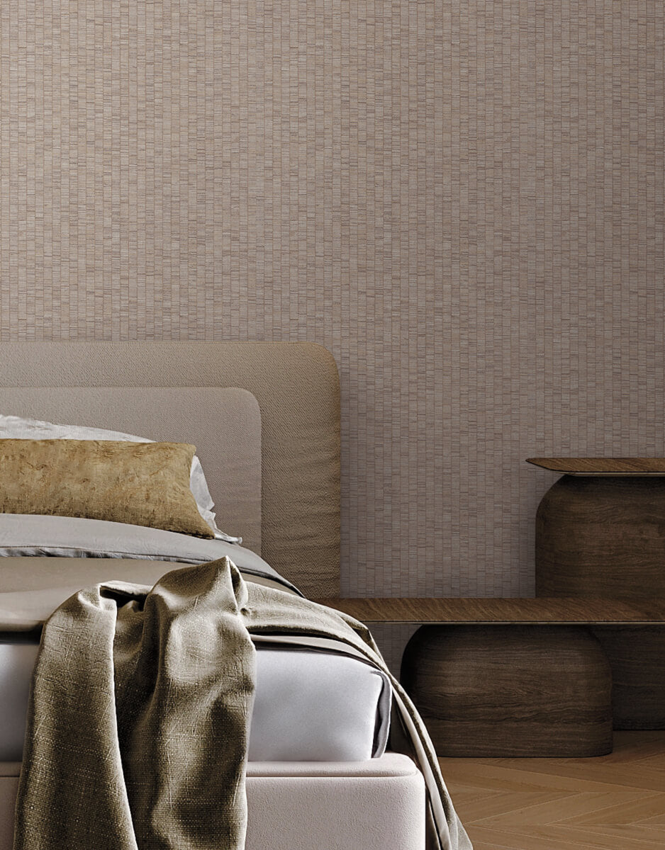 York Montecito Lemuria Wallpaper Sample - Taupe