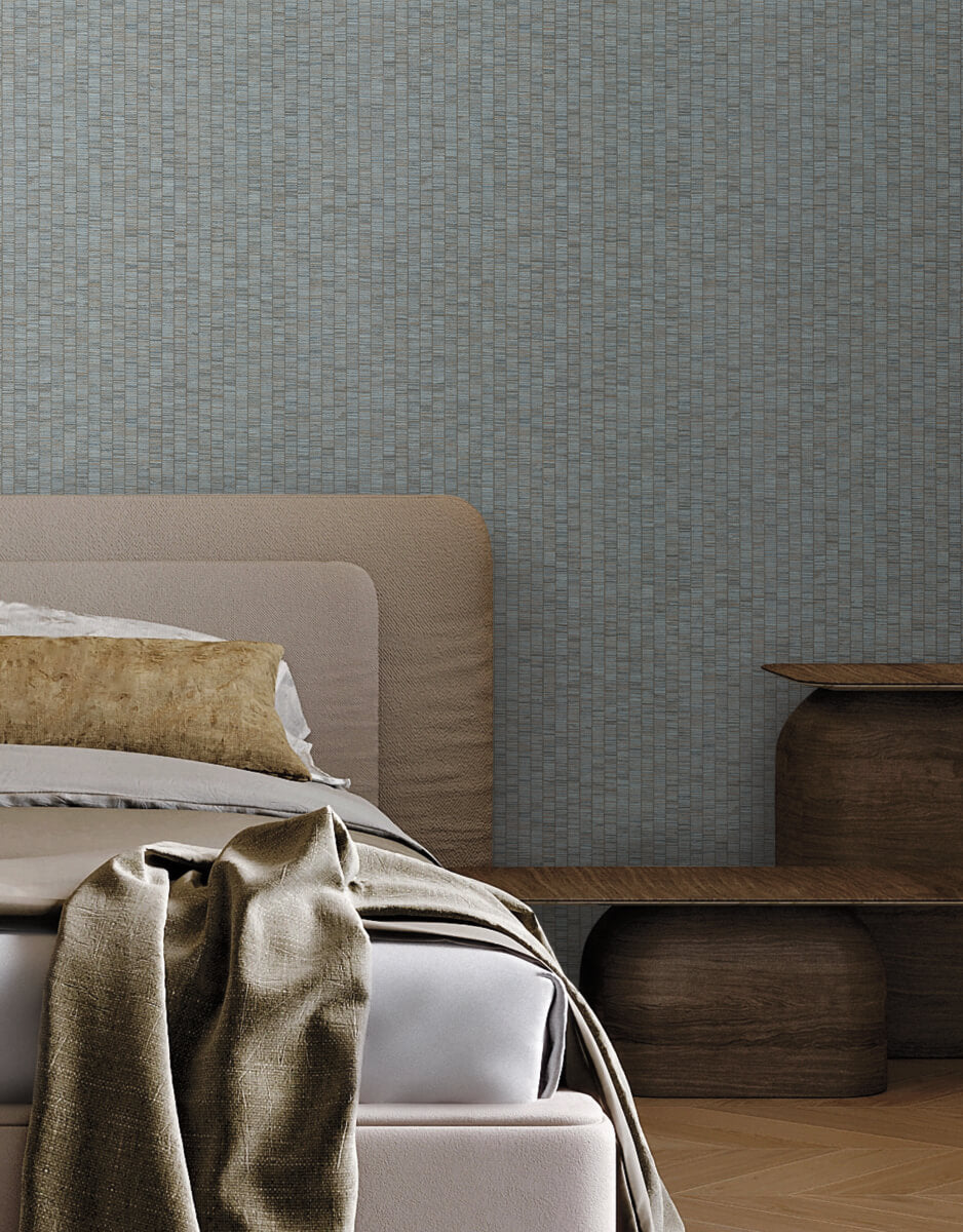 York Montecito Lemuria Wallpaper - Blue