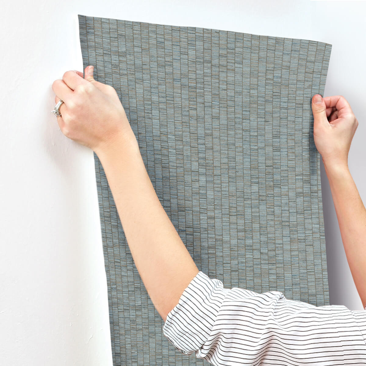 York Montecito Lemuria Wallpaper - Blue