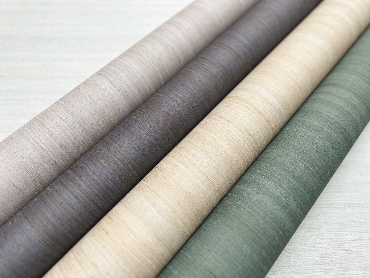 York Signature Textures Milano Silk Wallpaper - Spice