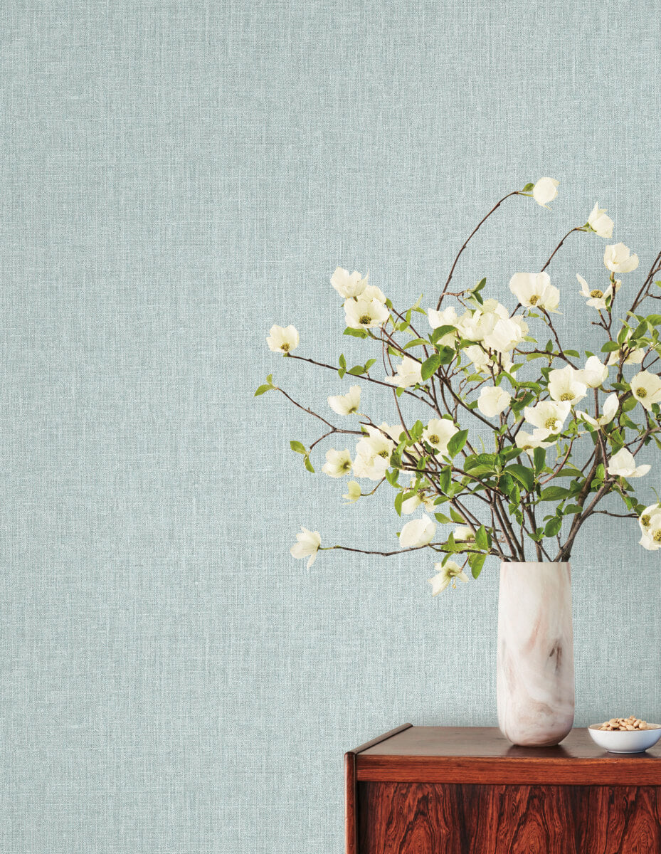 York Montecito Cromie Wallpaper Sample - Sky Blue