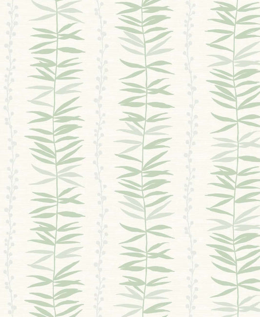 Seabrook The Simple Life Summer Garland Wallpaper - Forest