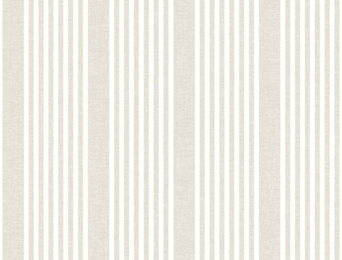Magnolia Home French Linen Stripe Wallpaper Sample - Soft Linen