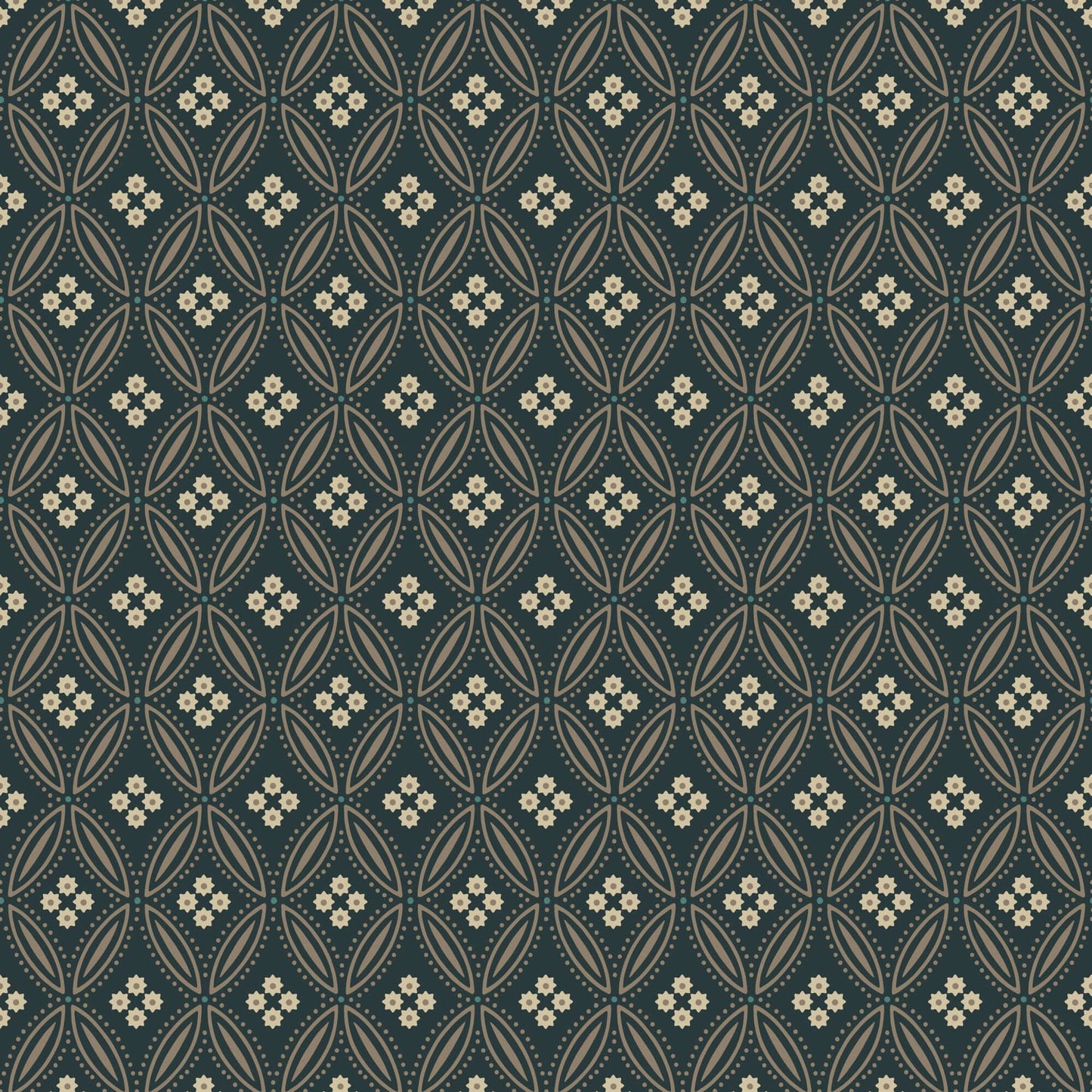 Mitchell Black Stone Lace Wallpaper Sample - Warm Black