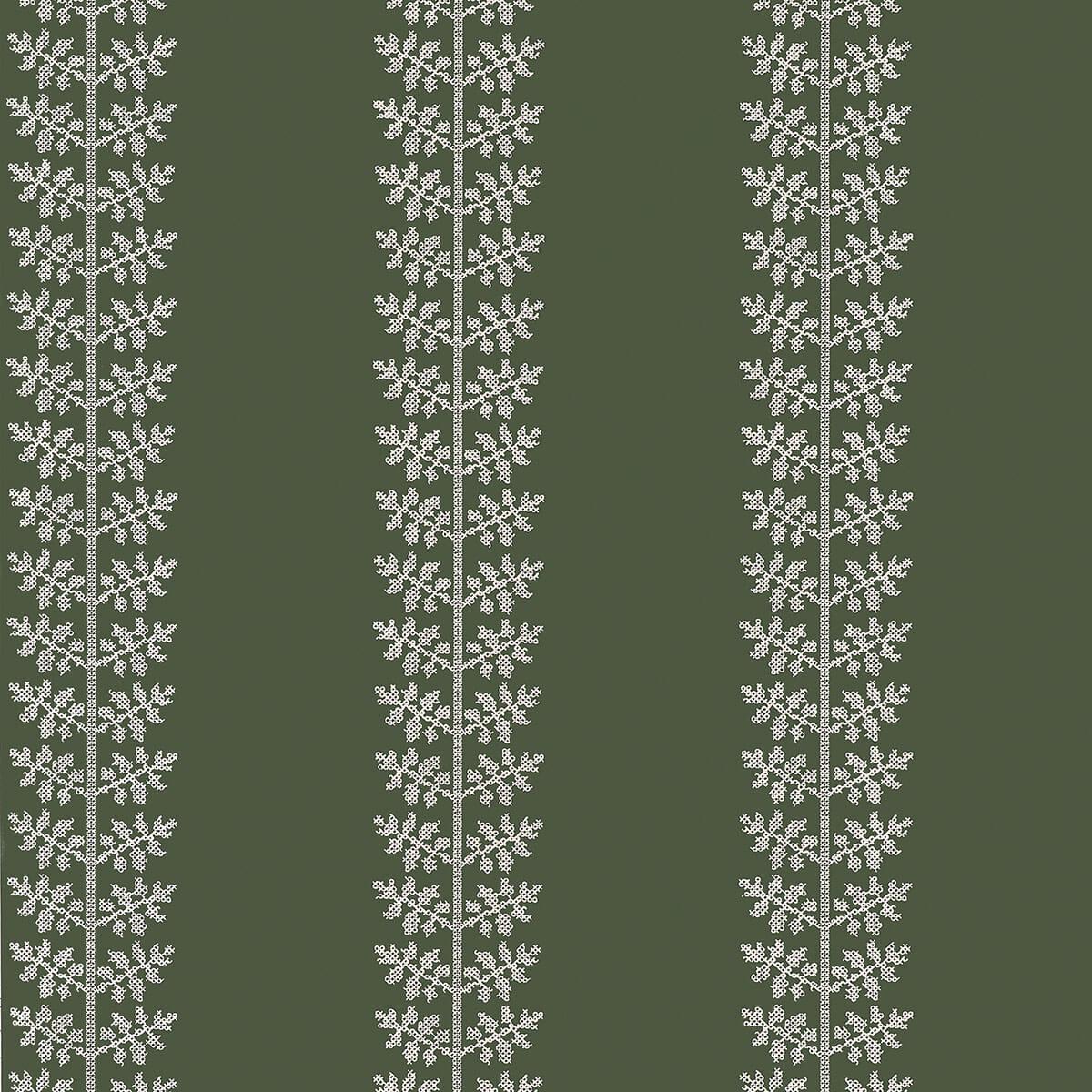 Thibaut Boxwood Amble Wallpaper Sample - Olive