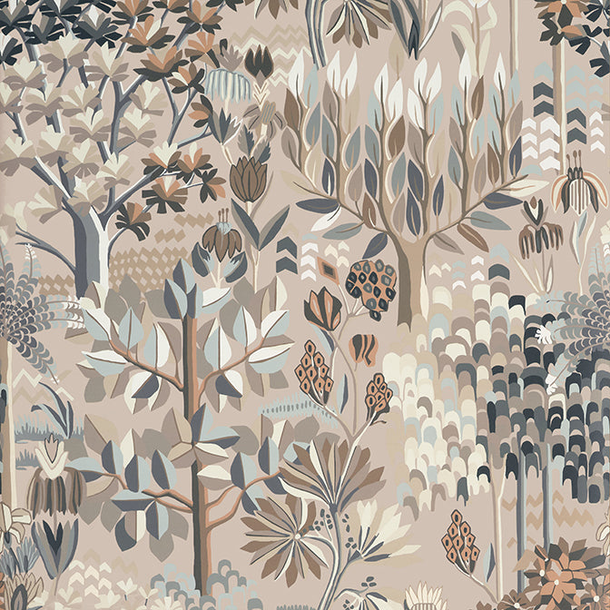 Thibaut Vista Alpine Wallpaper Sample - Birch