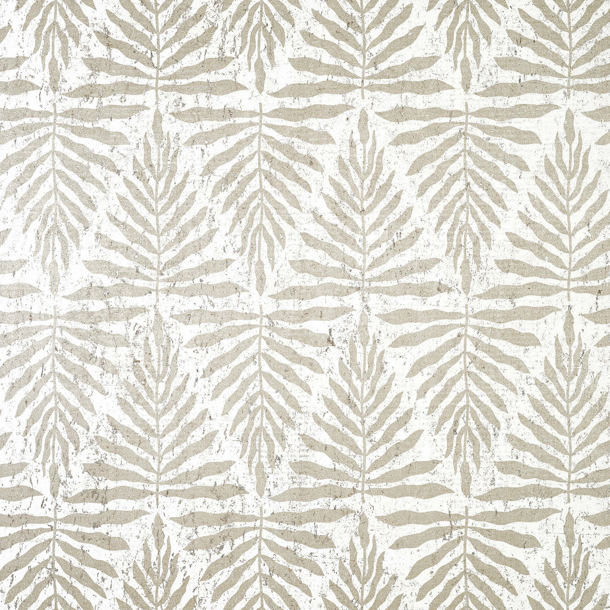 Thibaut Islander Gasparilla Wallpaper Sample - Metallic Gilver