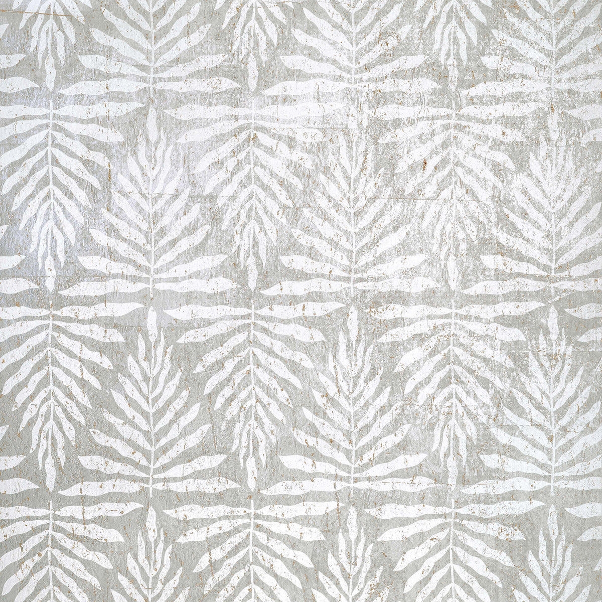 Thibaut Islander Gasparilla Wallpaper - Metallic Silver & White