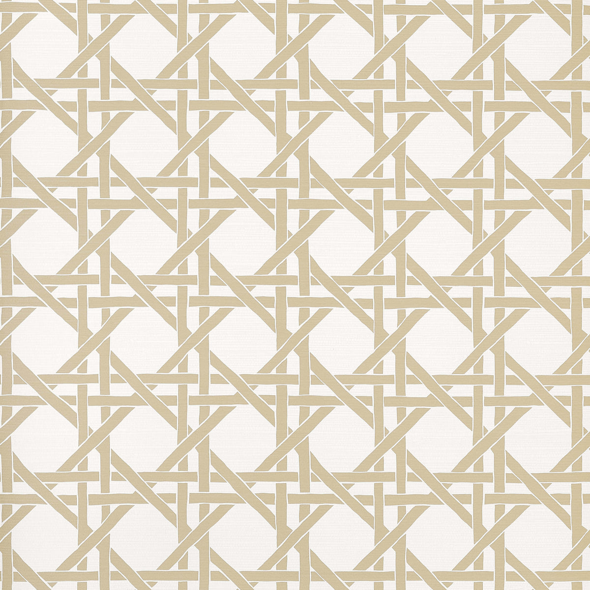 Thibaut Islander Canary Trellis Wallpaper - Beige