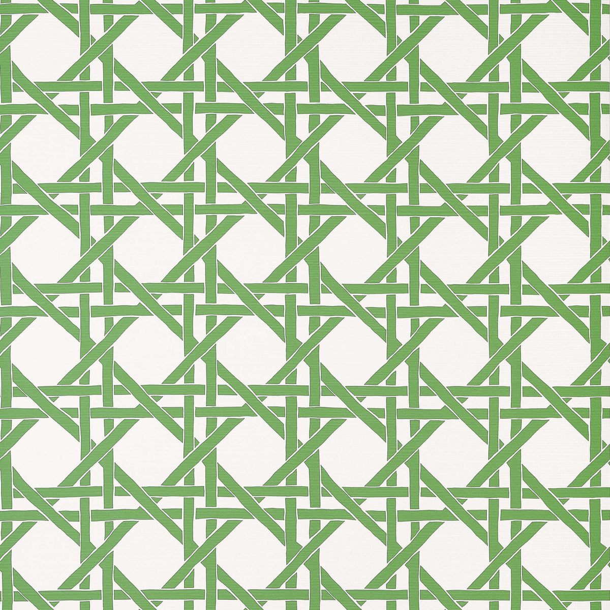 Thibaut Islander Canary Trellis Wallpaper Sample - Green