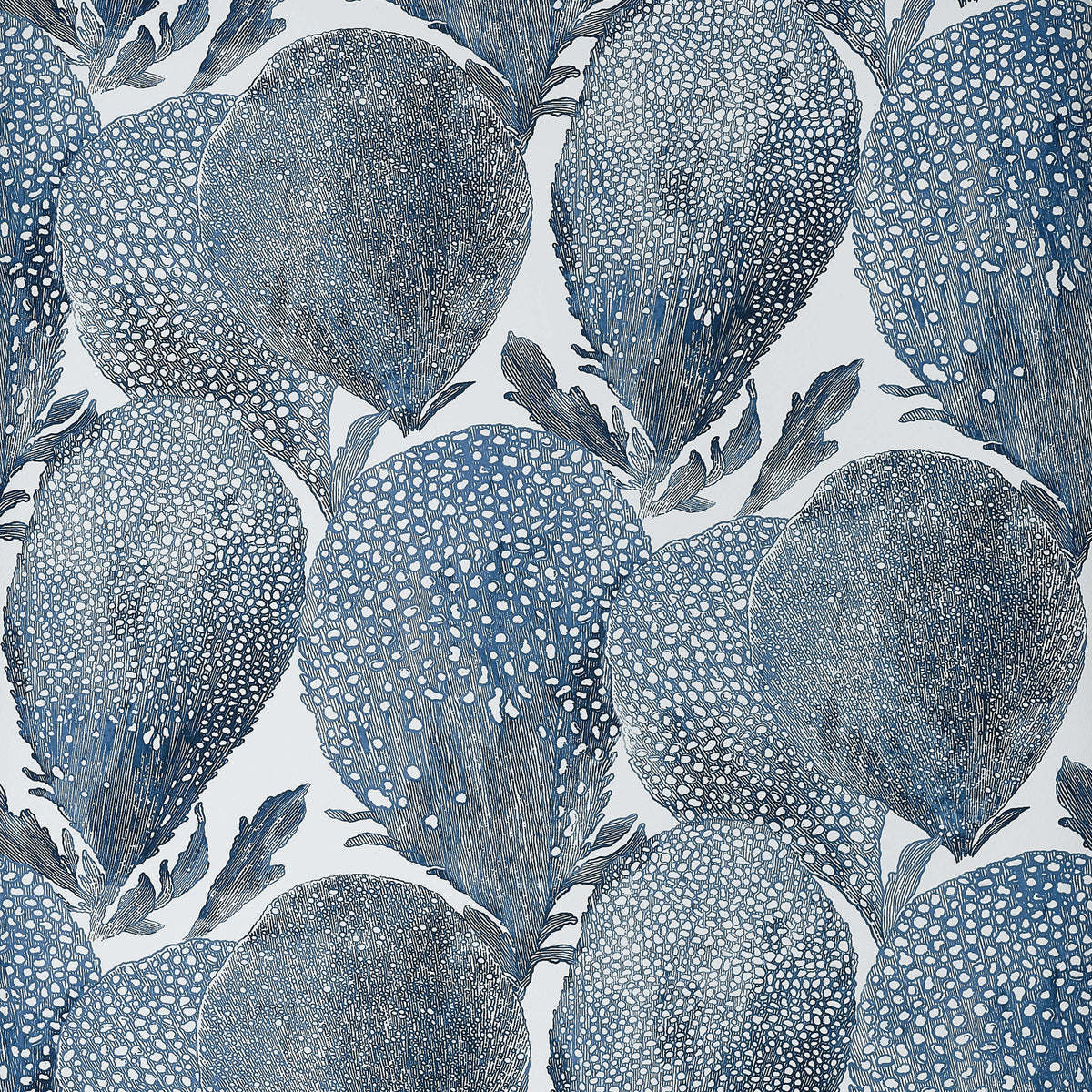 Thibaut Islander Under The Sea Wallpaper Sample - Navy