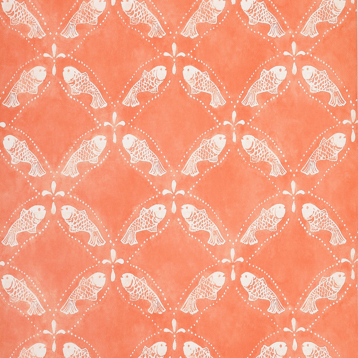 Thibaut Islander Santorini Wallpaper - Coral