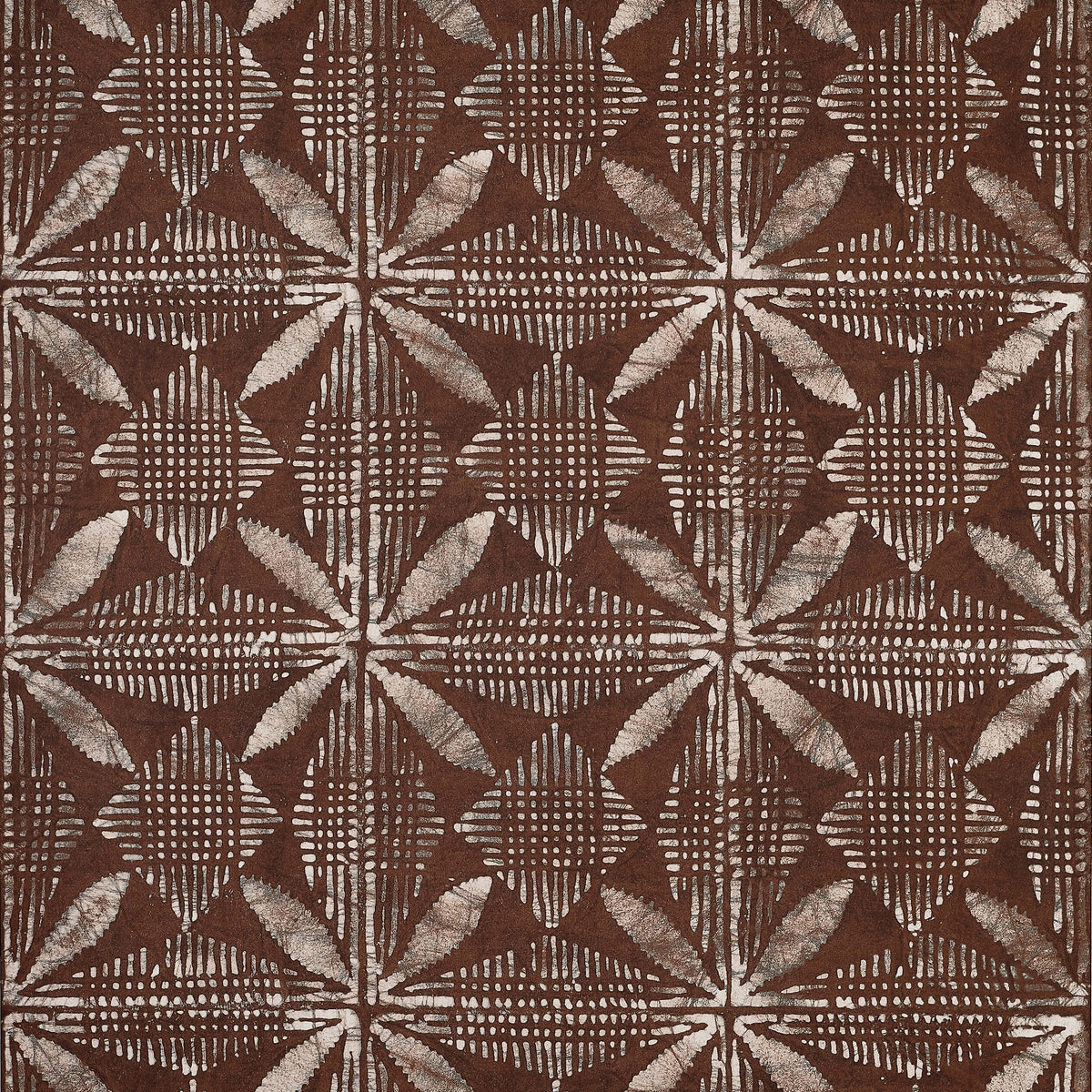 Thibaut Islander Tortuga Batik Wallpaper - Brown