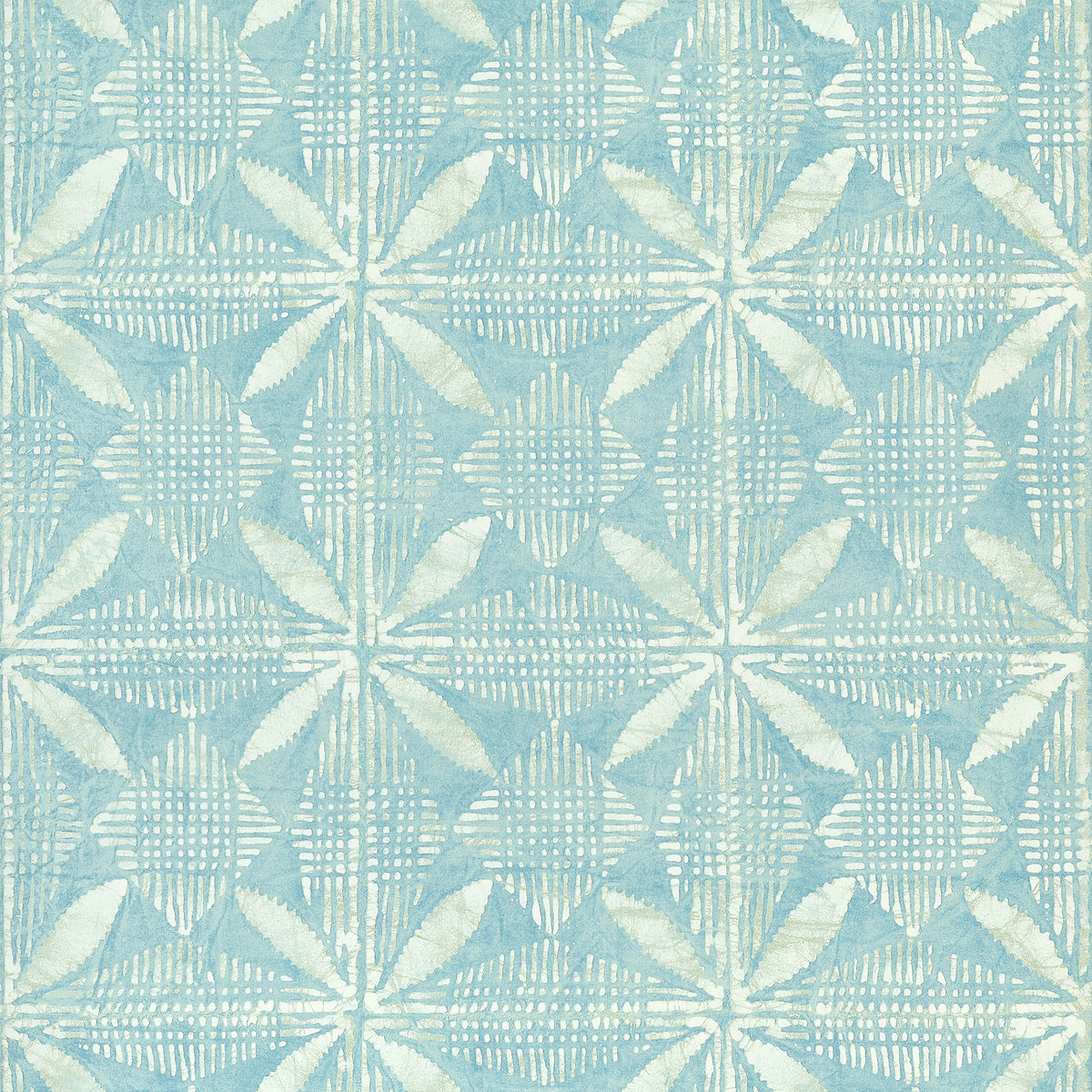 Thibaut Islander Tortuga Batik Wallpaper - Turquoise