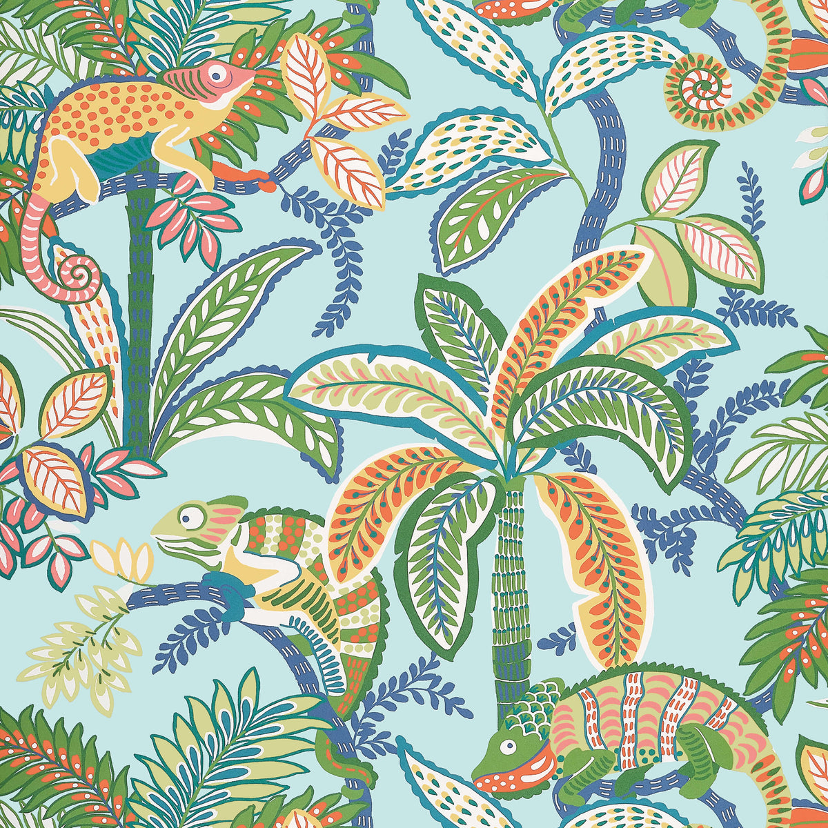 Thibaut Islander Iggy Wallpaper Sample - Poolside