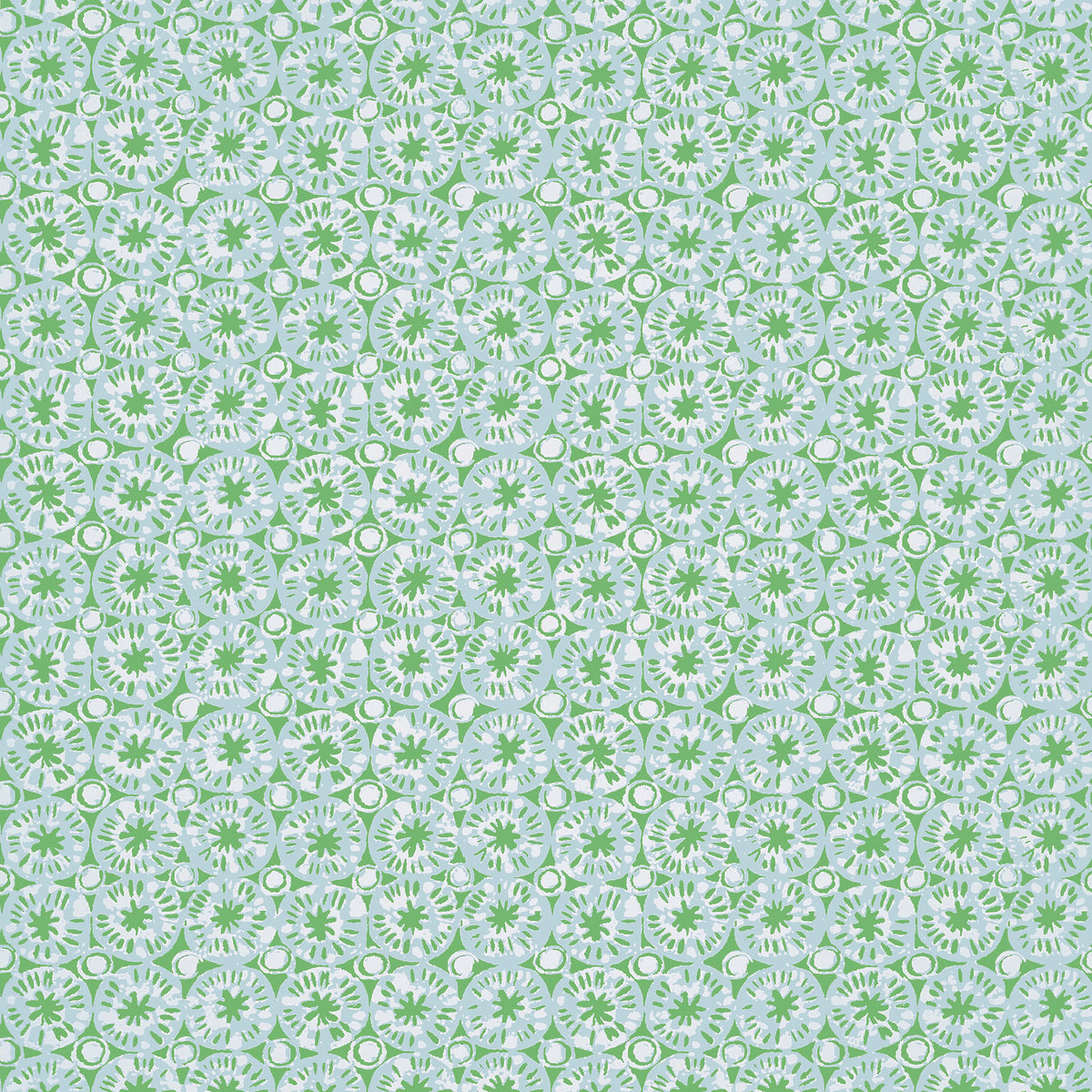 Thibaut Islander Sand Dollar Wallpaper - Green & Blue