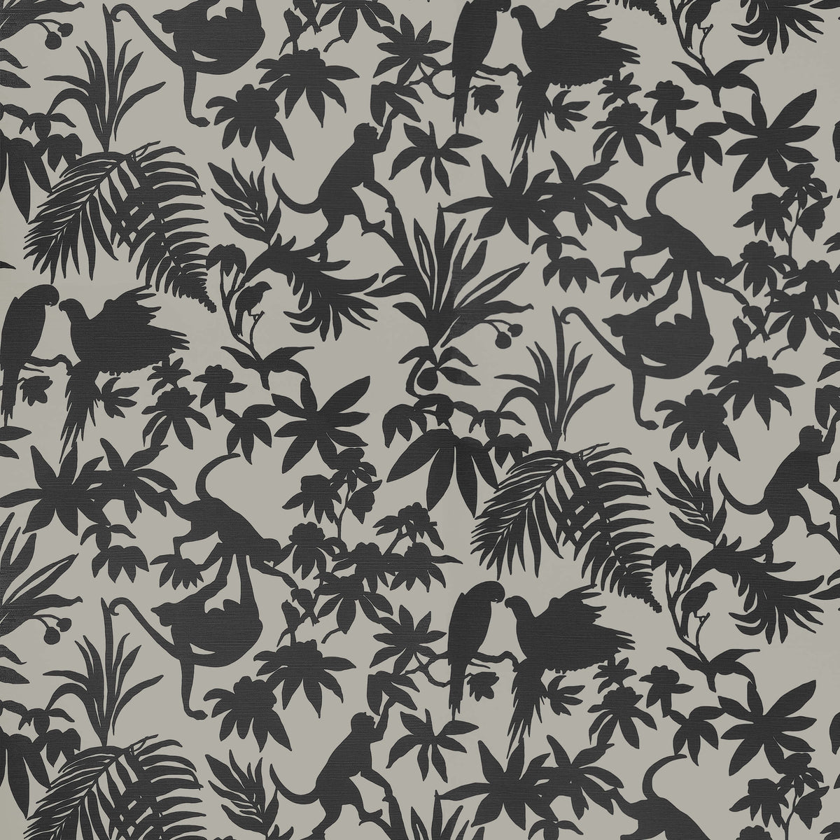 Thibaut Islander St. Kitts Wallpaper - Black & Tan