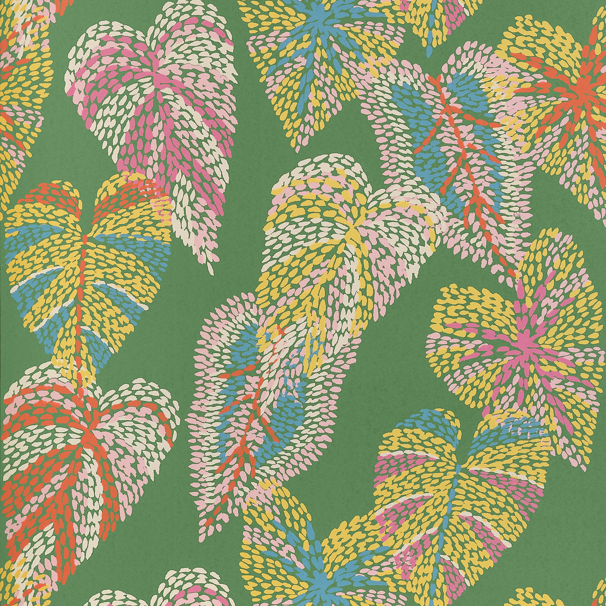 Thibaut Islander Delila Wallpaper Sample - Green