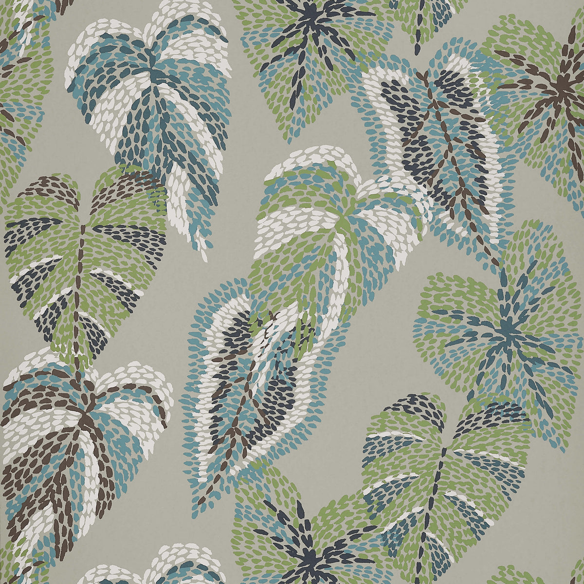 Thibaut Islander Delila Wallpaper Sample - Stone