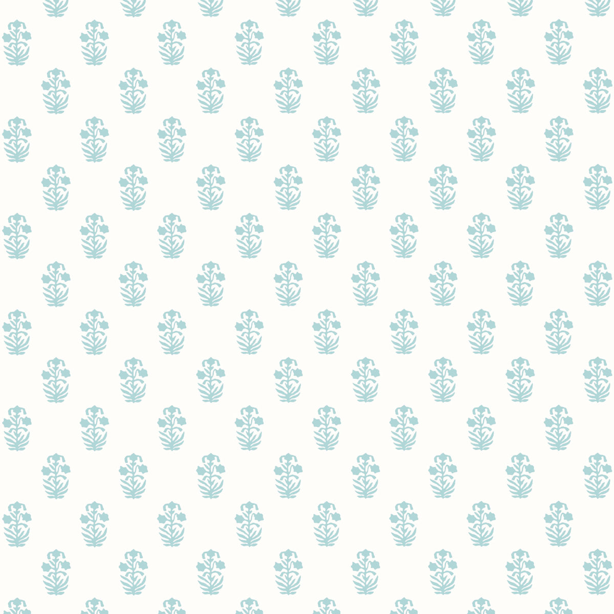 Thibaut Indienne Corwin Wallpaper - Seaglass on White