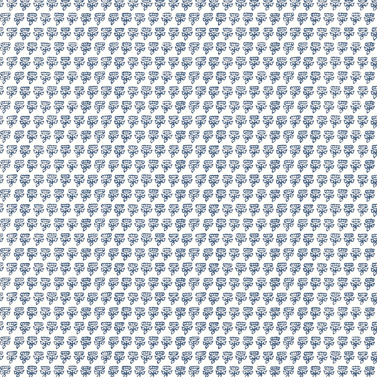 Thibaut Indienne Mimi Wallpaper - Navy