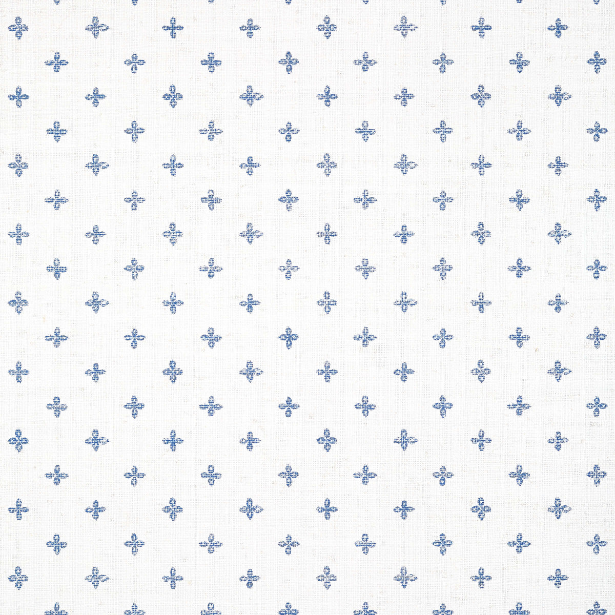Thibaut Indienne Bethany Wallpaper - Navy on White