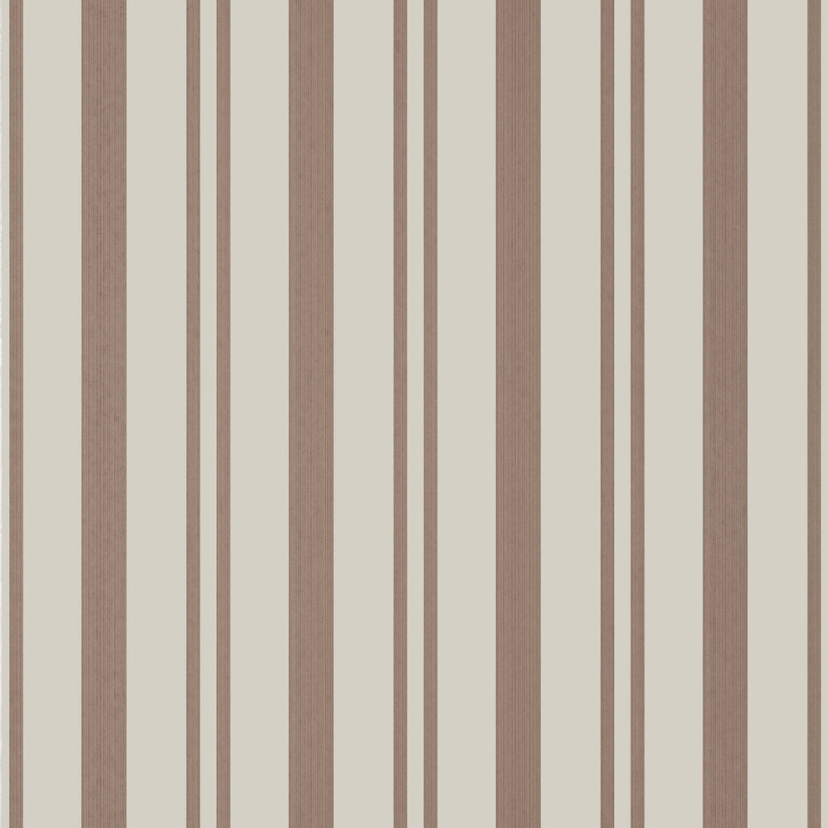 Thibaut Indienne Maggie Stripe Wallpaper - Brown