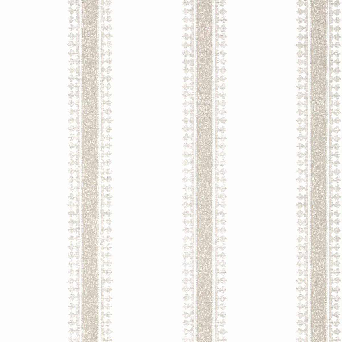 Thibaut Indienne Cambridge Stripe Wallpaper Sample - Beige