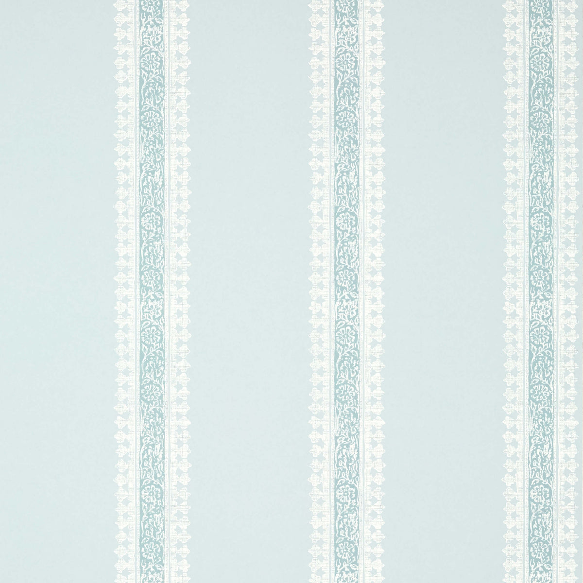 Thibaut Indienne Cambridge Stripe Wallpaper Sample - Robins Egg