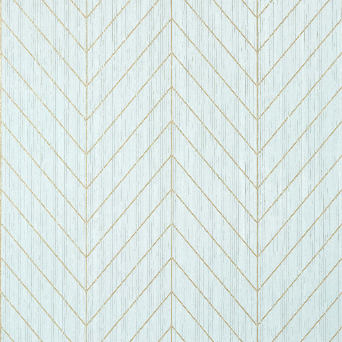Thibaut Modern Resource Land Bridge Wallpaper Sample - Robins Egg & Gold