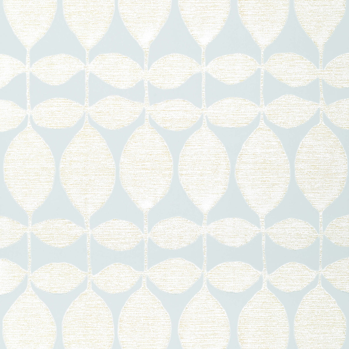 Thibaut Modern Resource Lola Wallpaper Sample - Pearl on Soft Blue