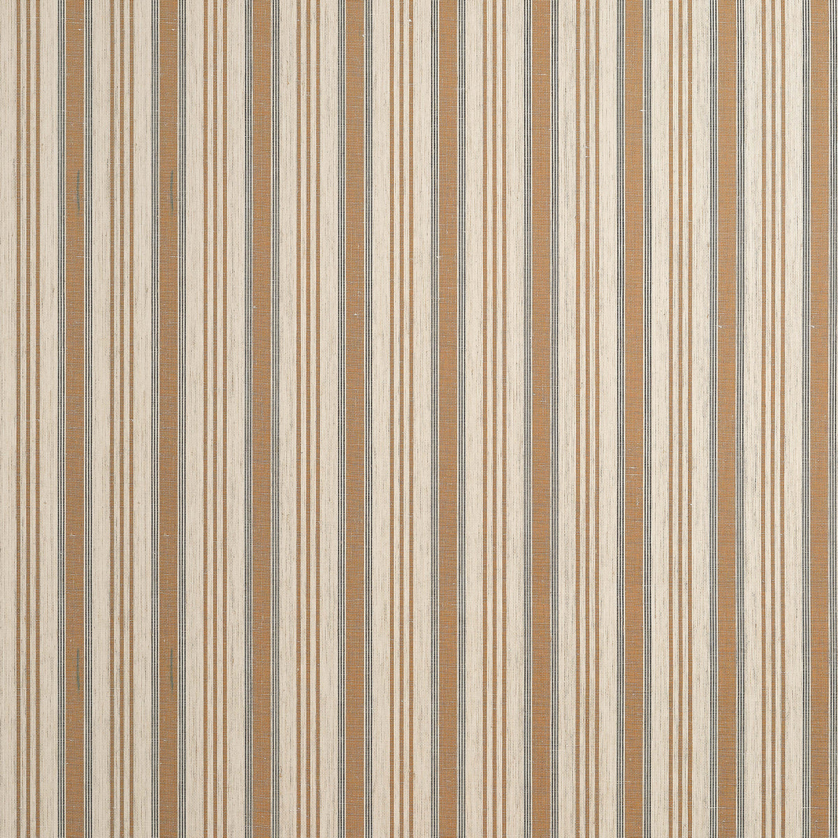 Thibaut Stripes & Checks Resource Bennett Stripe Wallpaper - Cognac