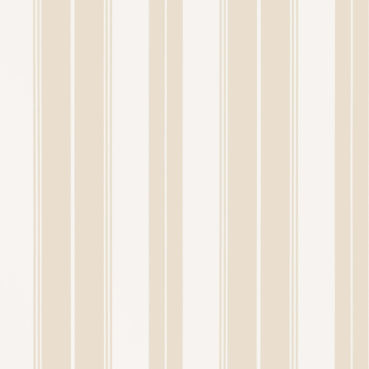 Thibaut Stripes & Checks Resource Norfolk Stripe Wallpaper Sample - Beige