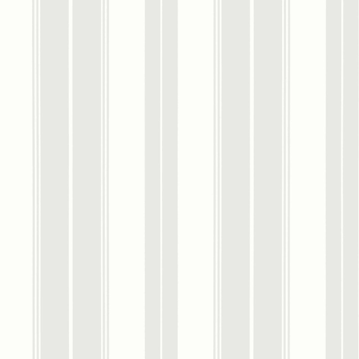 Thibaut Stripes & Checks Resource Norfolk Stripe Wallpaper Sample - Grey