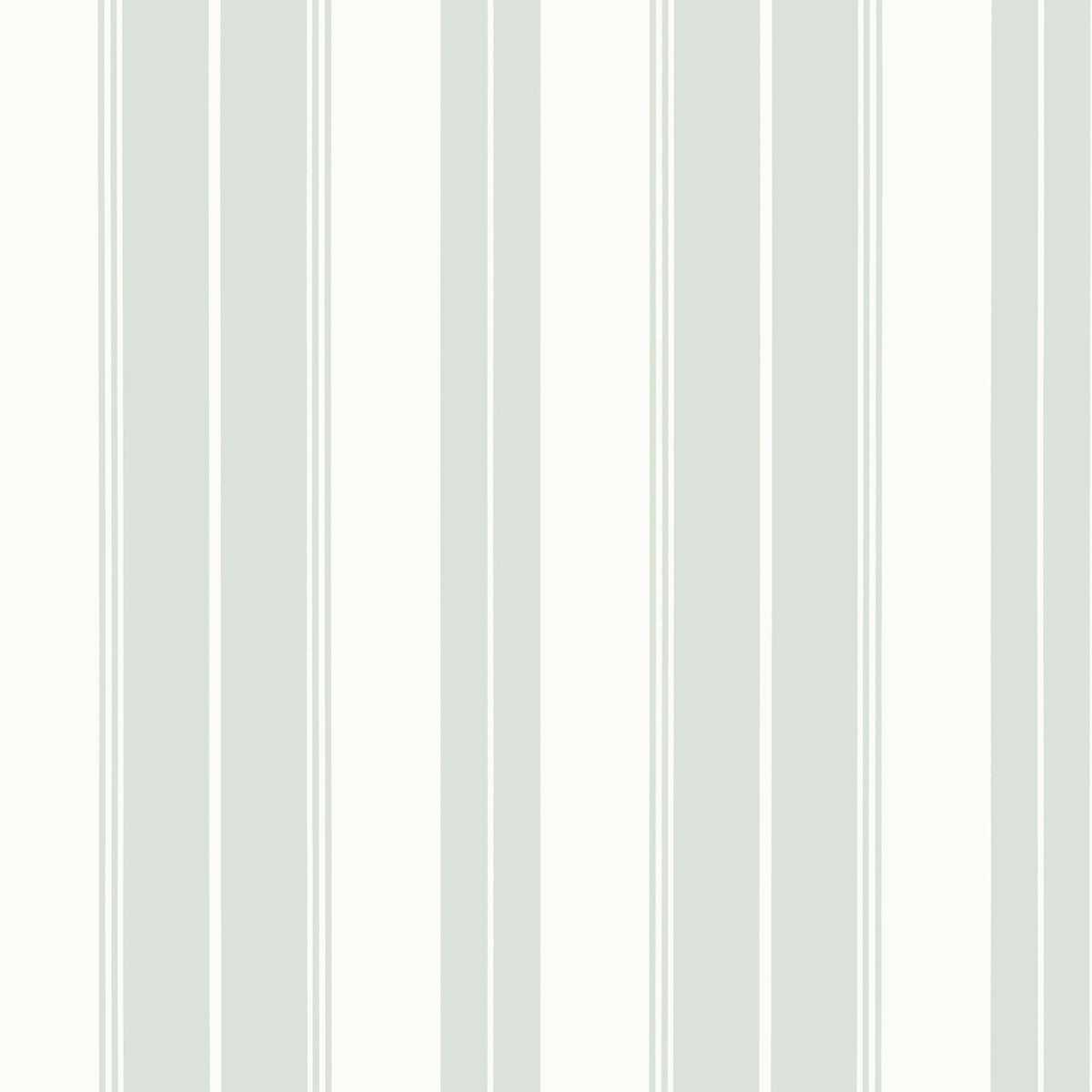 Thibaut Stripes & Checks Resource Norfolk Stripe Wallpaper Sample - Willow