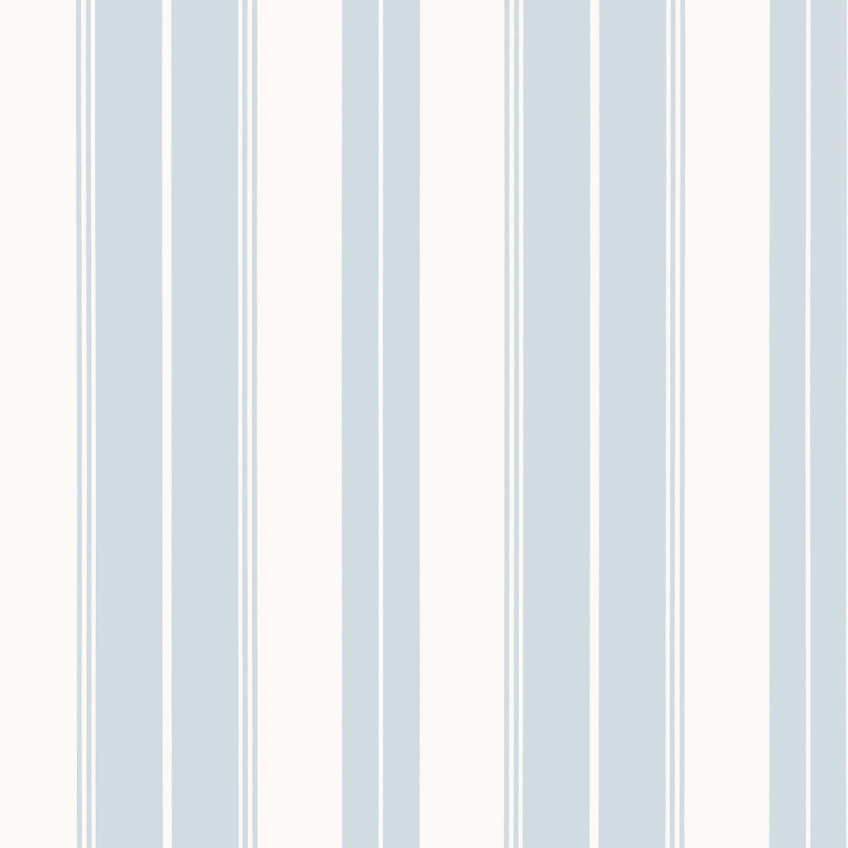 Thibaut Stripes & Checks Resource Norfolk Stripe Wallpaper Sample - Light Blue