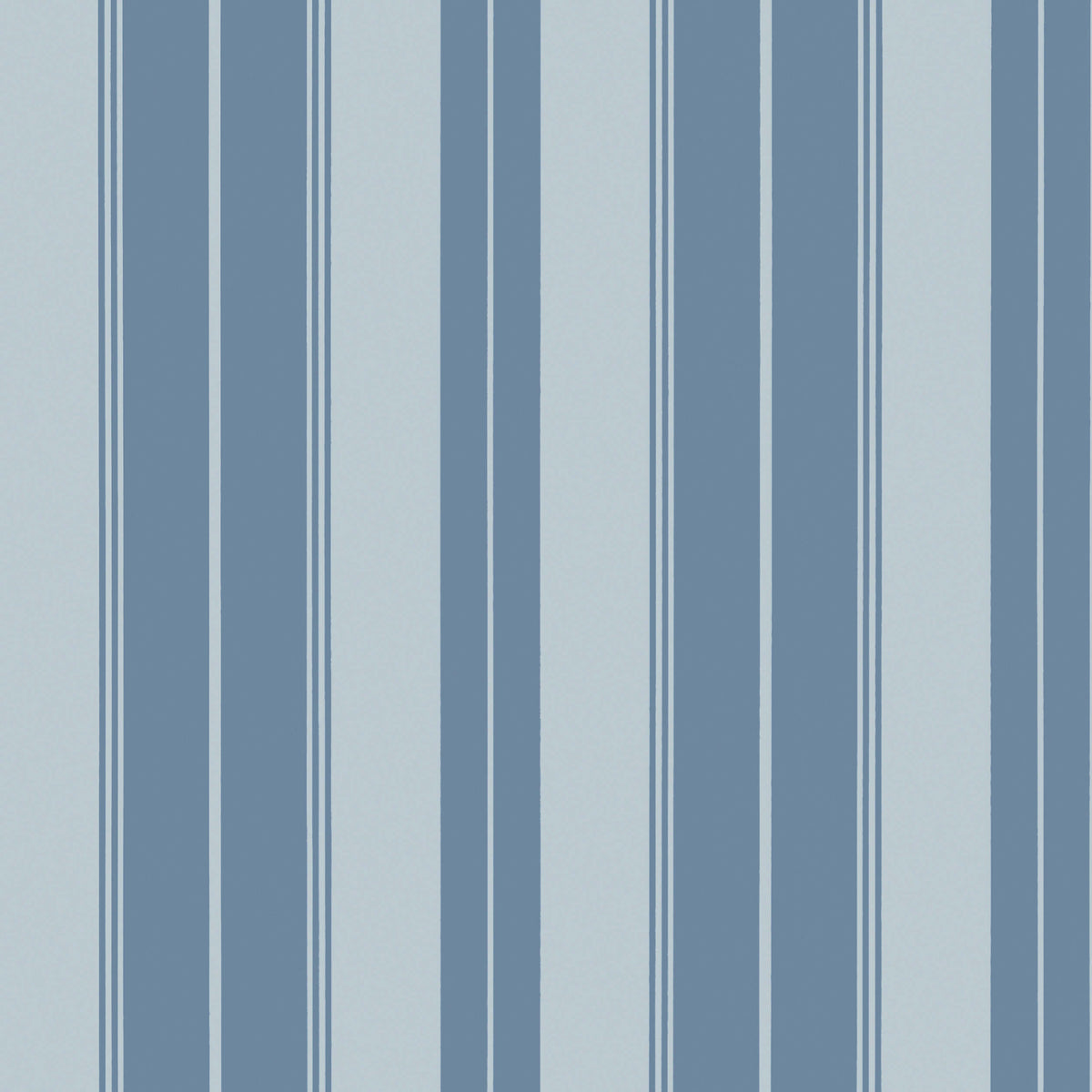 Thibaut Stripes & Checks Resource Norfolk Stripe Wallpaper Sample - French Blue