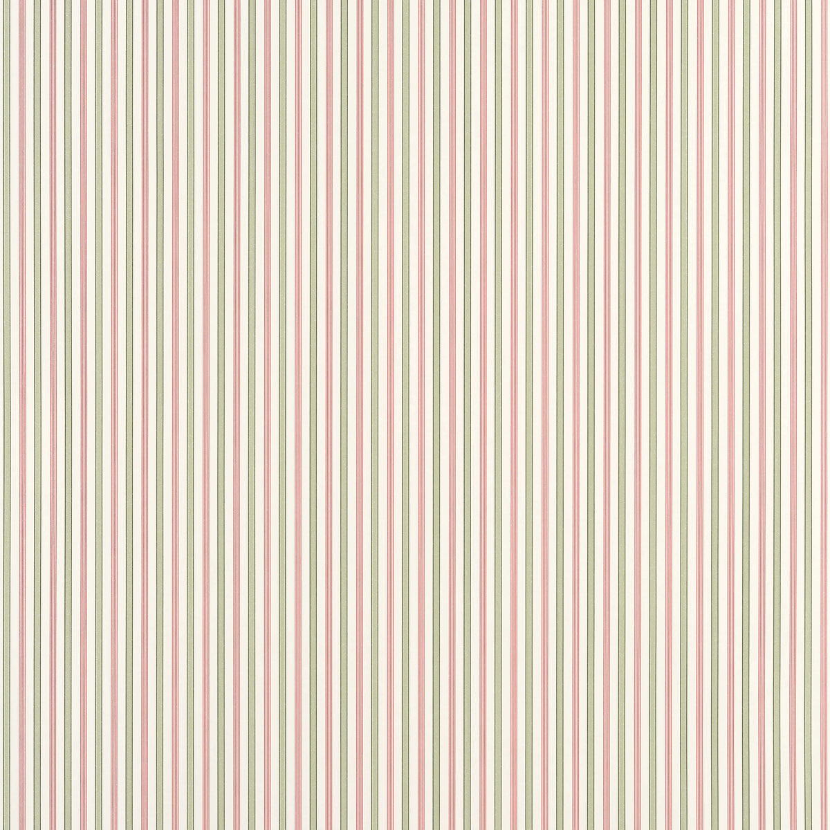 Thibaut Stripes & Checks Resource Conner Stripe Wallpaper - Green & Pink