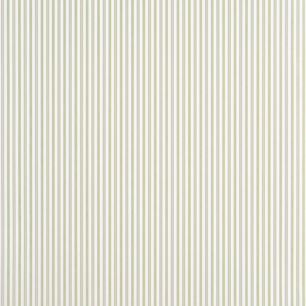 Thibaut Stripes & Checks Resource Conner Stripe Wallpaper - Green & Beige