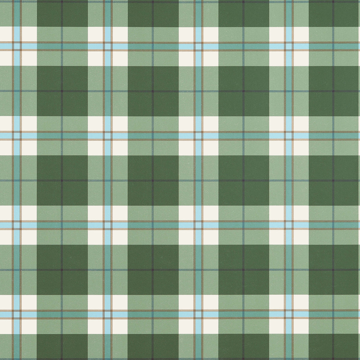 Thibaut Stripes & Checks Resource Douglas Plaid Wallpaper - Green