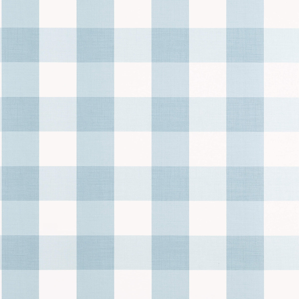 Thibaut Stripes & Checks Resource Buffalo Check Wallpaper Sample - Spa Blue